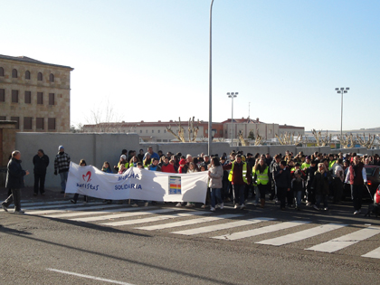 Momento de la salida de la marcha.